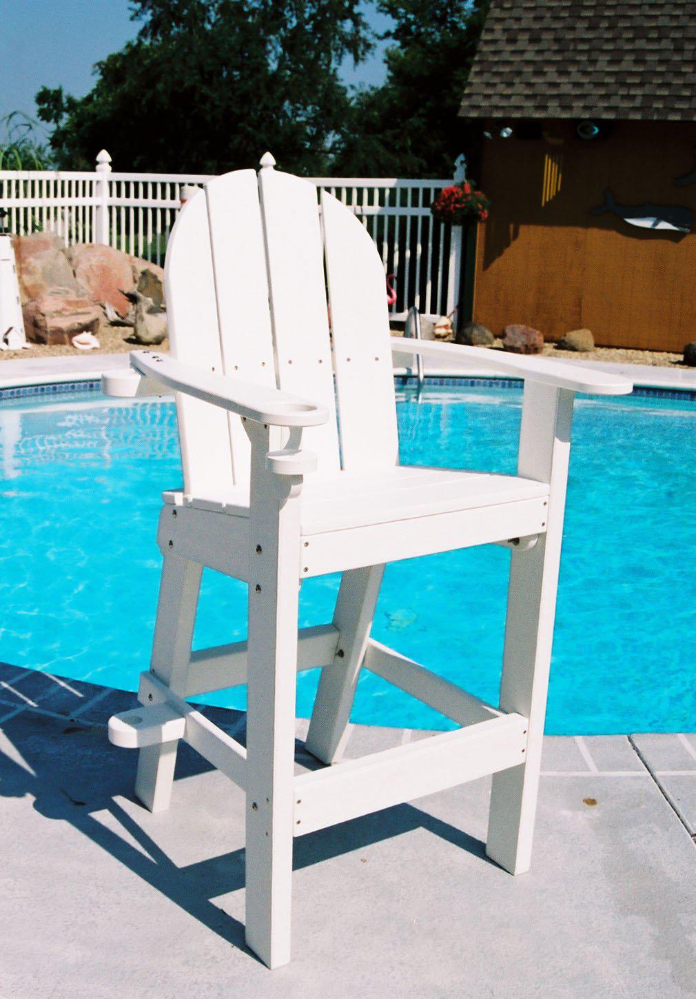 Tailwind Furniture Recycled Plastic Small Lifeguard Chair - LG-500 - Seat Height: 30" - LEAD TIME TO SHIP 10 TO 12 BUSINESS DAYS