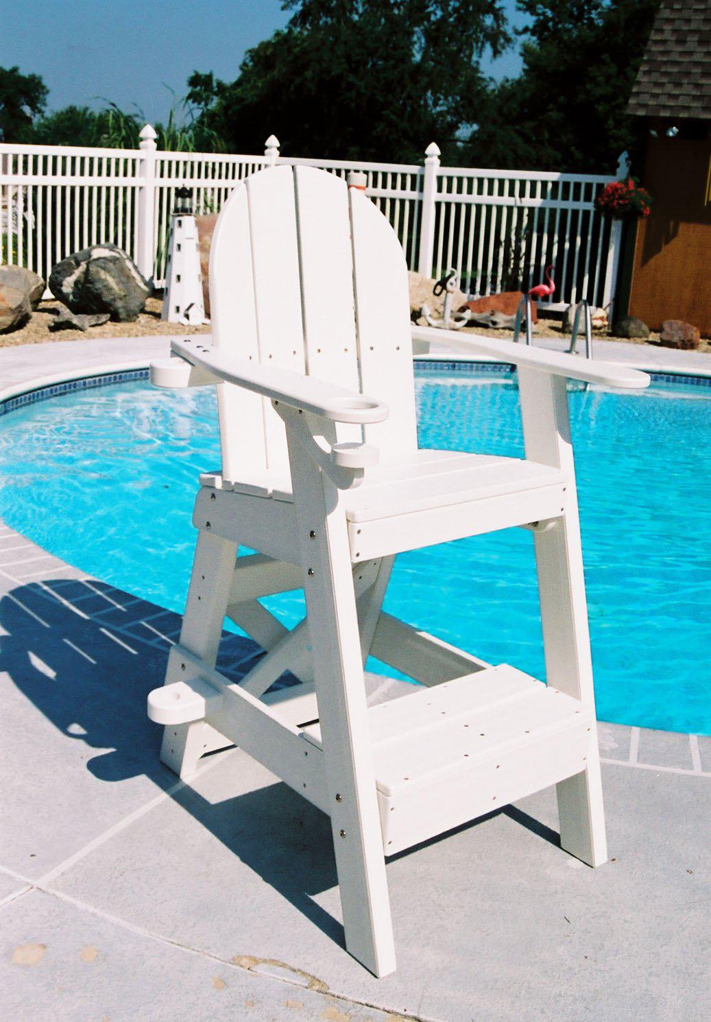 Tailwind Furniture Recycled Plastic Small Lifeguard Chair - LG-505 - Seat Height 30" - LEAD TIME TO SHIP 12 TO 15 BUSINESS DAYS