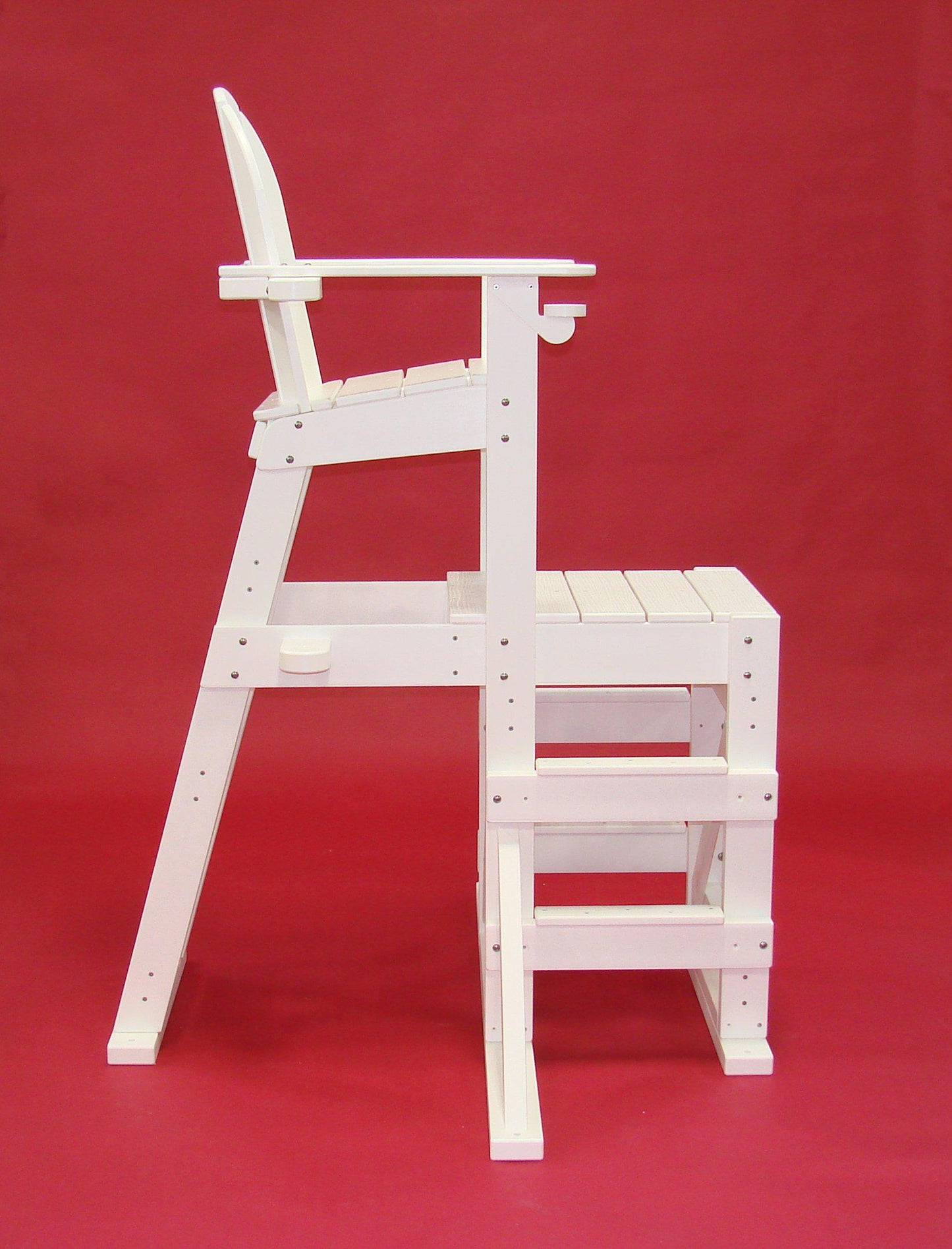 Tailwind Furniture Recycled Plastic Medium Lifeguard Chair with Side Step - MLG-520 - Seat Height: 50" - LEAD TIME TO SHIP 15 TO 20 BUSINESS DAYS