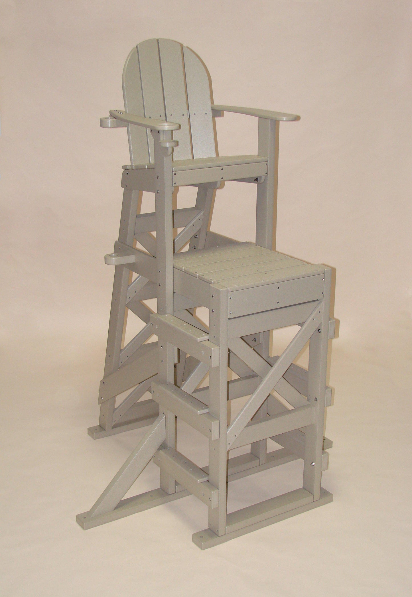 Tailwind Furniture Recycled Plastic TLG-530 Tall Lifeguard Chair with Side Steps - Seat Height: 64" - LEAD TIME TO SHIP 20 BUSINESS DAYS