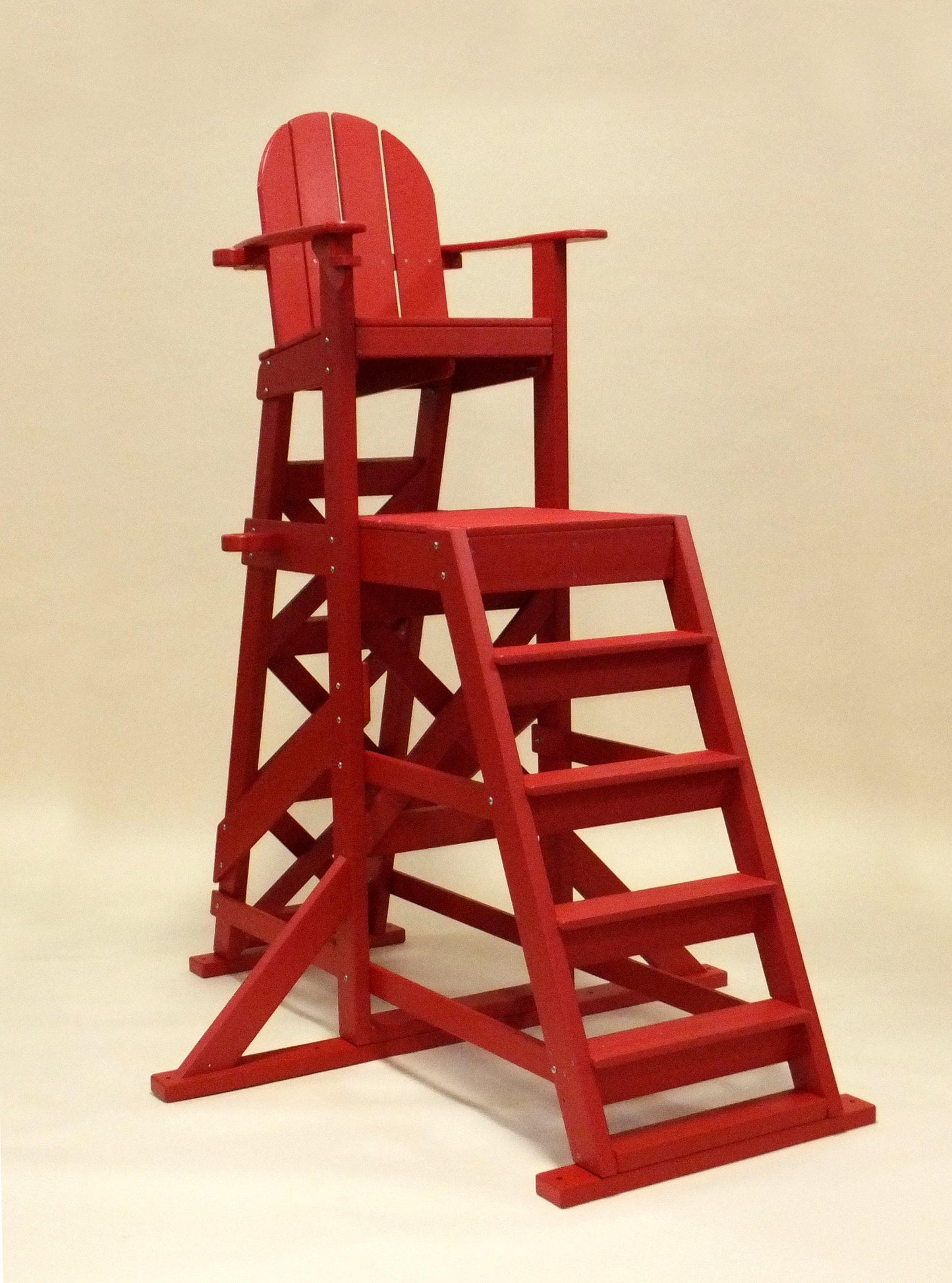 Tailwind Furniture Recycled Plastic TLG-535 Tall Lifeguard Chair - With Front Ladder - Seat Height: 64" - LEAD TIME TO SHIP 10 TO 12 BUSINESS DAYS