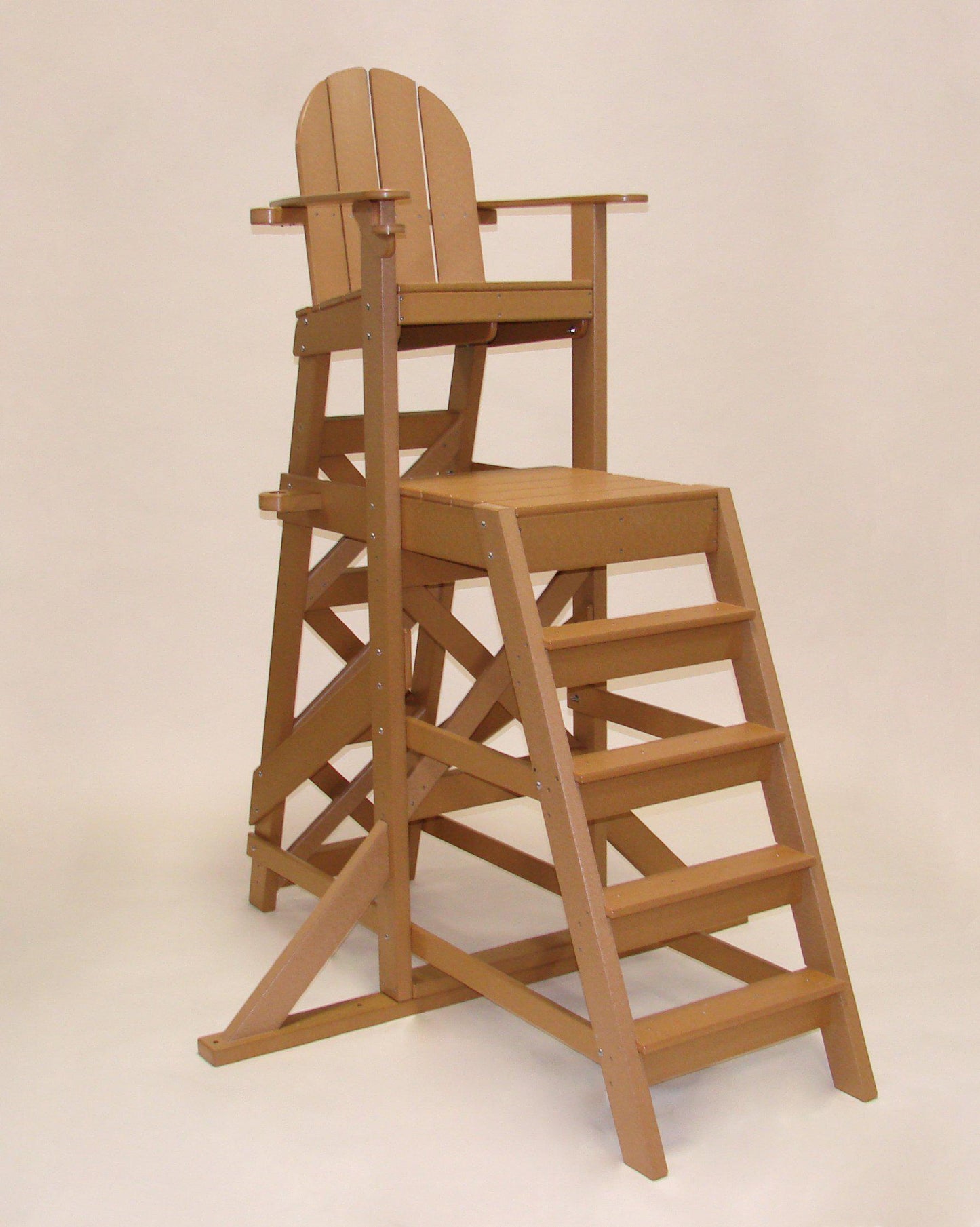 Tailwind Furniture Recycled Plastic TLG-535 Tall Lifeguard Chair - With Front Ladder - Seat Height: 64" - LEAD TIME TO SHIP 20 BUSINESS DAYS
