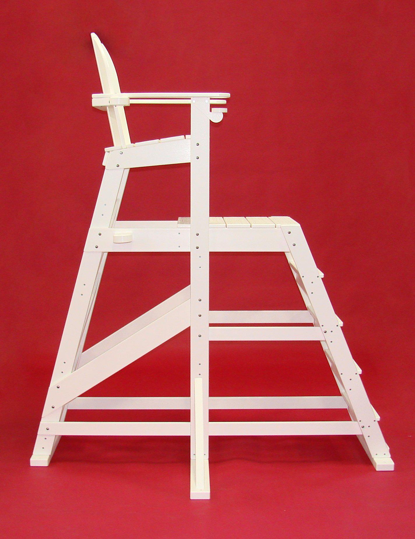 Tailwind Furniture Recycled Plastic TLG-535 Tall Lifeguard Chair - With Front Ladder - Seat Height: 64" - LEAD TIME TO SHIP 20 BUSINESS DAYS