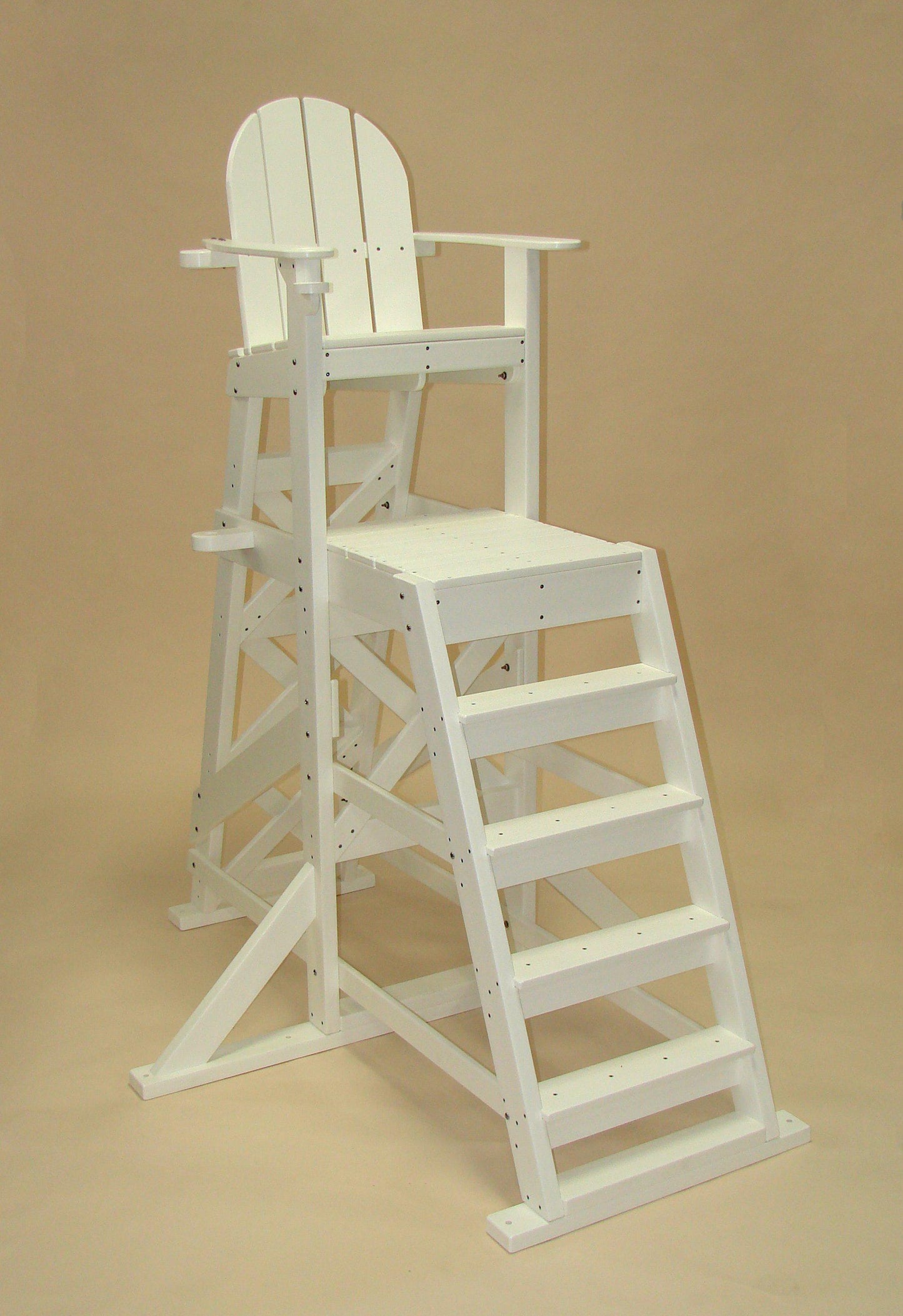 Tailwind Furniture Recycled Plastic TLG-535 Tall Lifeguard Chair - With Front Ladder - Seat Height: 64" - LEAD TIME TO SHIP 10 TO 12 BUSINESS DAYS