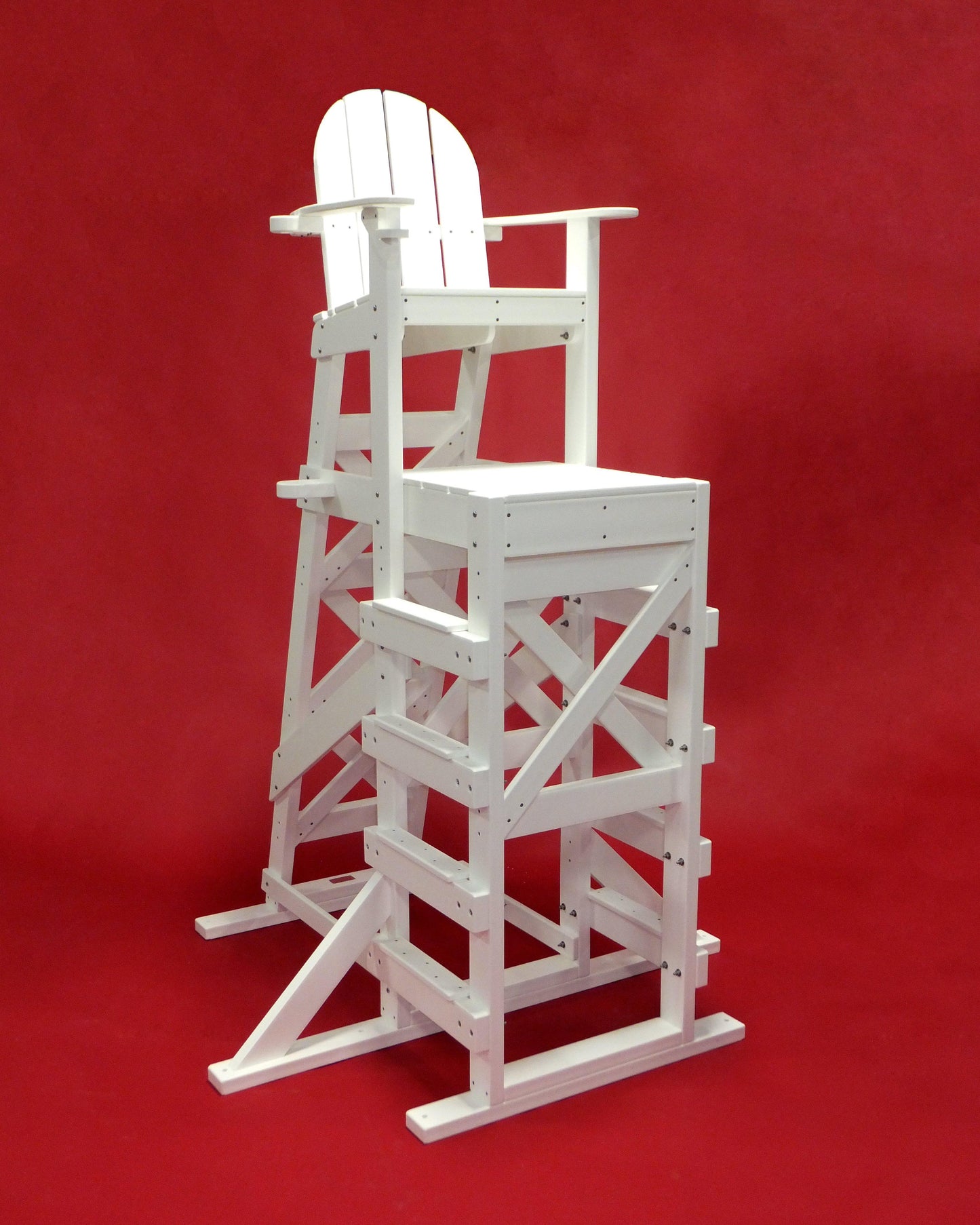 Tailwind Furniture Recycled Plastic XTLG-540 Tall, Side Step Lifeguard Chair - Seat Height: 72” - LEAD TIME TO SHIP 15 TO 20 BUSINESS DAYS