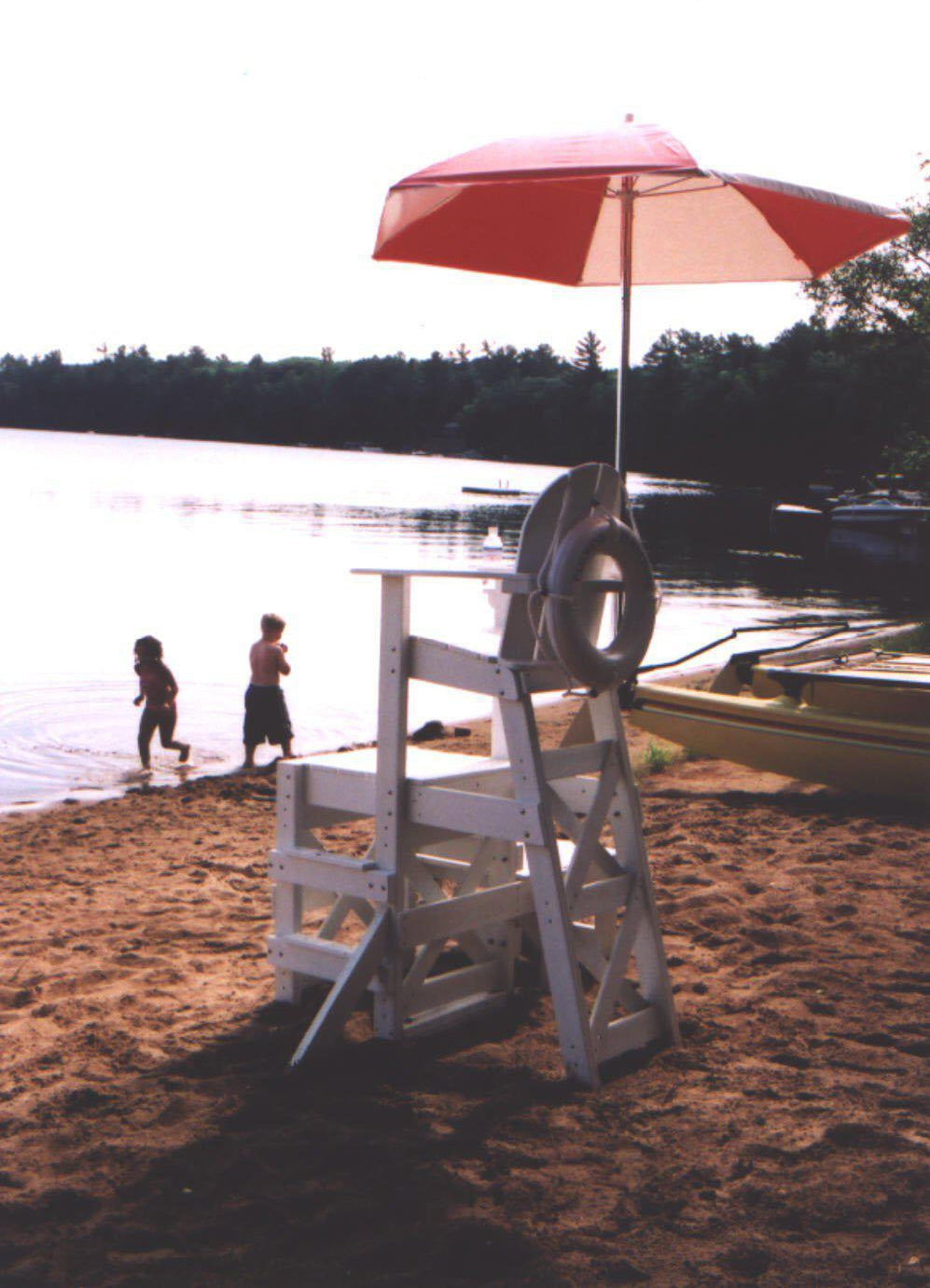 Tailwind Furniture Recycled Plastic Medium Lifeguard Chair with Side Step - MLG-520 - Seat Height: 50" - LEAD TIME TO SHIP 10 TO 12 BUSINESS DAYS