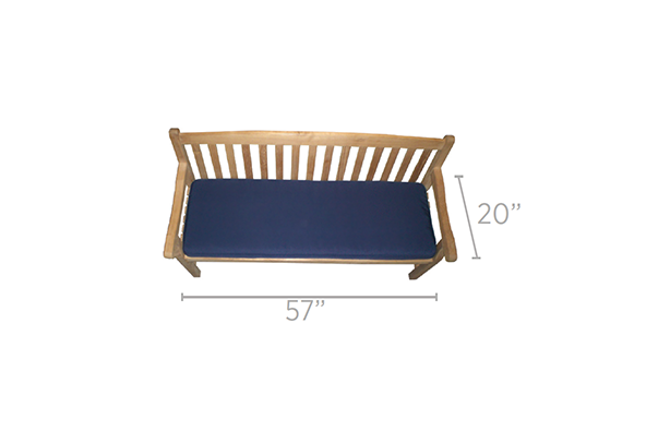 Royal Teak Collection Outdoor Classic Three-Seater Patio Bench - SHIPS WITHIN 1 TO 2 BUSINESS DAYS