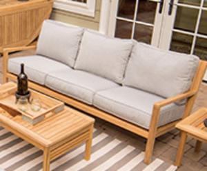 Royal Teak Collection Outdoor Coastal Sofa / 3-Seater - SHIPS WITHIN 1 TO 2 BUSINESS DAYS