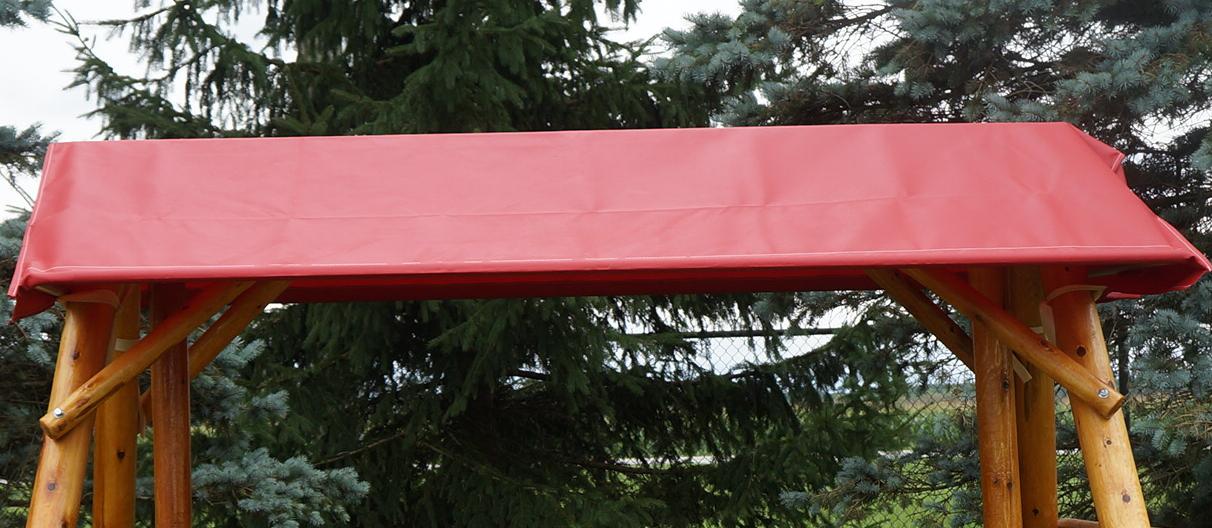 Moon Valley Rustic Tete-a-tete Lawn Swing  - LEAD TIME TO SHIP 2 WEEKS OR LESS