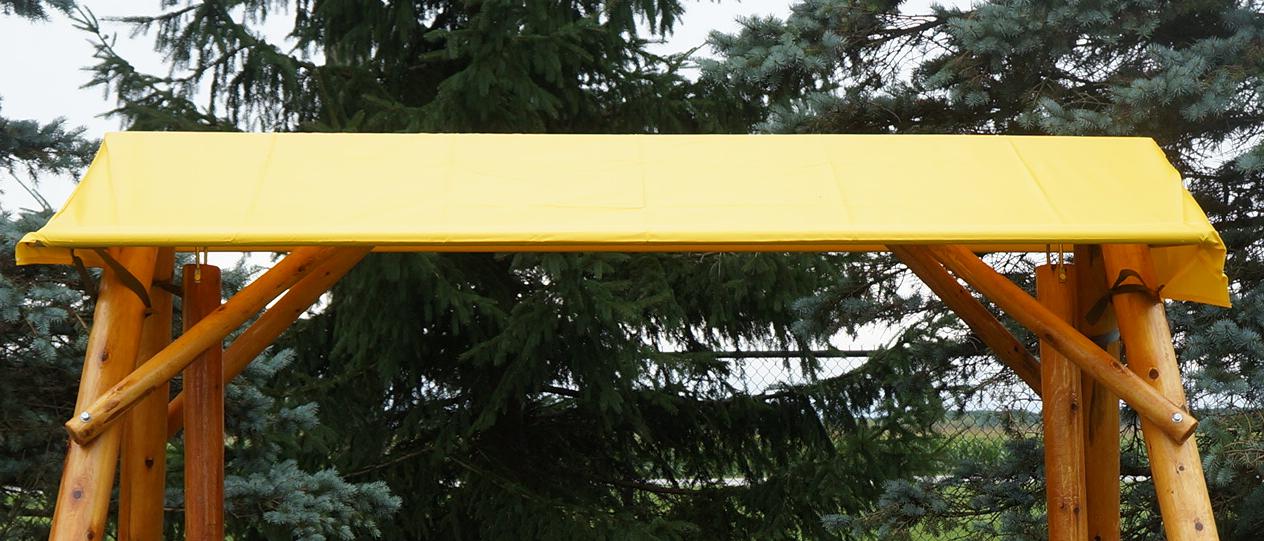 Moon Valley Rustic Tete-a-tete Lawn Swing  - LEAD TIME TO SHIP 2 WEEKS OR LESS