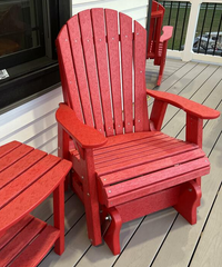 wildridge adirondack glider cardinal red