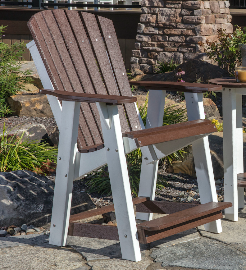 WILDRIDGE RECYCLED PLASTIC HERITAGE HIGH ADIRONDACK CHAIR (QUICK SHIP) - LEAD TIME TO SHIP 3 TO 4 BUSINESS DAYS