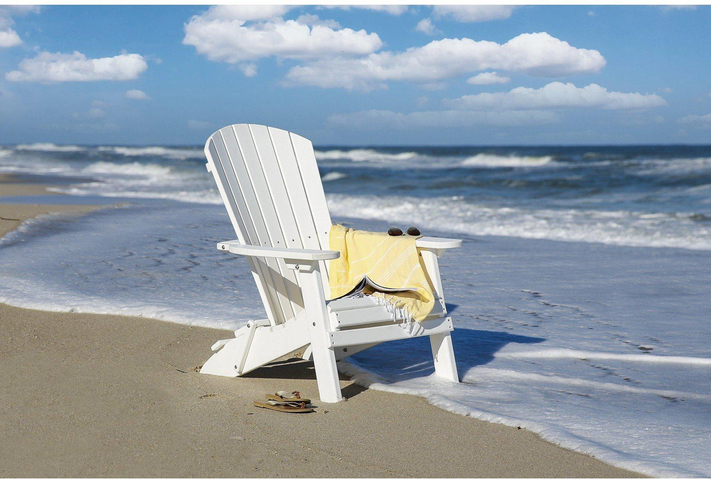 Leisure Lawns Amish Made Recycled Plastic Folding Fan-back Adirondack Chair Model #368 - LEAD TIME TO SHIP 4 WEEKS