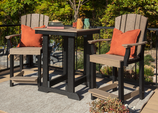 Wildridge Outdoor Heritage Recycled Plastic Patio Set (COUNTER HEIGHT) - LEAD TIME TO SHIP 6 WEEKS OR LESS