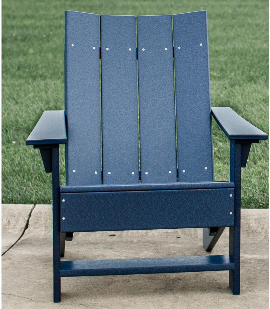 Wildridge Outdoor Recycled Plastic LCC-314 Contemporary Adirondack Chair (QUICK SHIP) - LEAD TIME TO SHIP 3 TO 4 BUSINESS DAYS