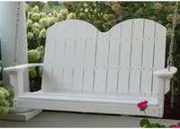Wildridge Outdoor Recycled Plastic Classic Savannah 4ft Porch Swing 
