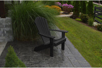 A & L Furniture Co. Amish Made Recycled Plastic Fanback Adirondack Chair  - Ships FREE in 5-7 Business days - Rocking Furniture