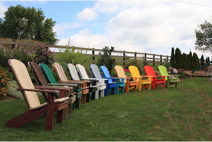 A & L Furniture Co. Amish Made Recycled Plastic Fanback Adirondack Chair  - Ships FREE in 5-7 Business days - Rocking Furniture