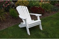 A & L Furniture Recycled Plastic Folding And Reclining Fanback Adirondack Chair  - Ships FREE in 5-7 Business days - Rocking Furniture