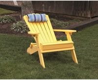A & L Furniture Recycled Plastic Folding And Reclining Fanback Adirondack Chair  - Ships FREE in 5-7 Business days - Rocking Furniture