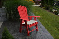 A & L Furniture Recycled Plastic Upright Adirondack Chair  - Ships FREE in 5-7 Business days - Rocking Furniture