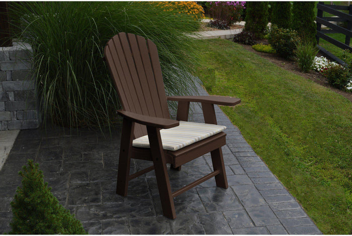 A & L Furniture Recycled Plastic Upright Adirondack Chair  - Ships FREE in 5-7 Business days - Rocking Furniture