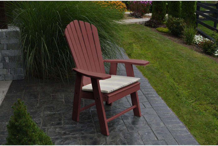 A & L Furniture Recycled Plastic Upright Adirondack Chair  - Ships FREE in 5-7 Business days - Rocking Furniture