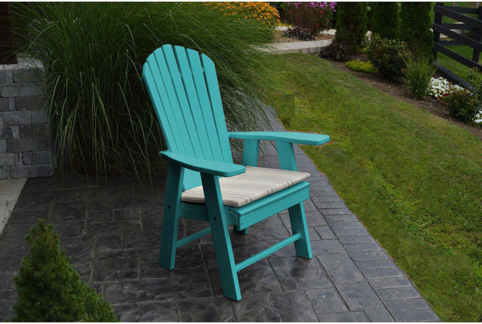 A & L Furniture Recycled Plastic Upright Adirondack Chair  - Ships FREE in 5-7 Business days - Rocking Furniture