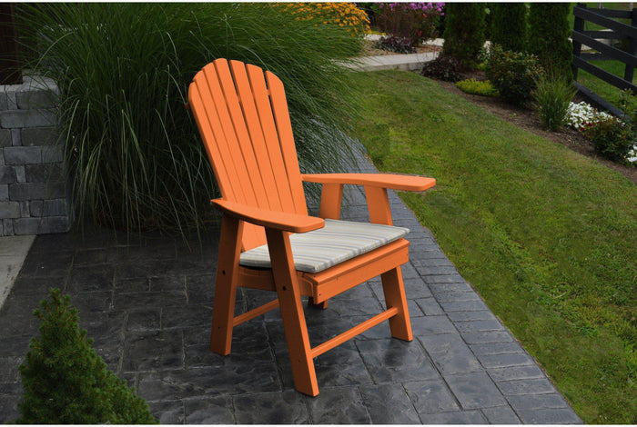 A & L Furniture Recycled Plastic Upright Adirondack Chair  - Ships FREE in 5-7 Business days - Rocking Furniture