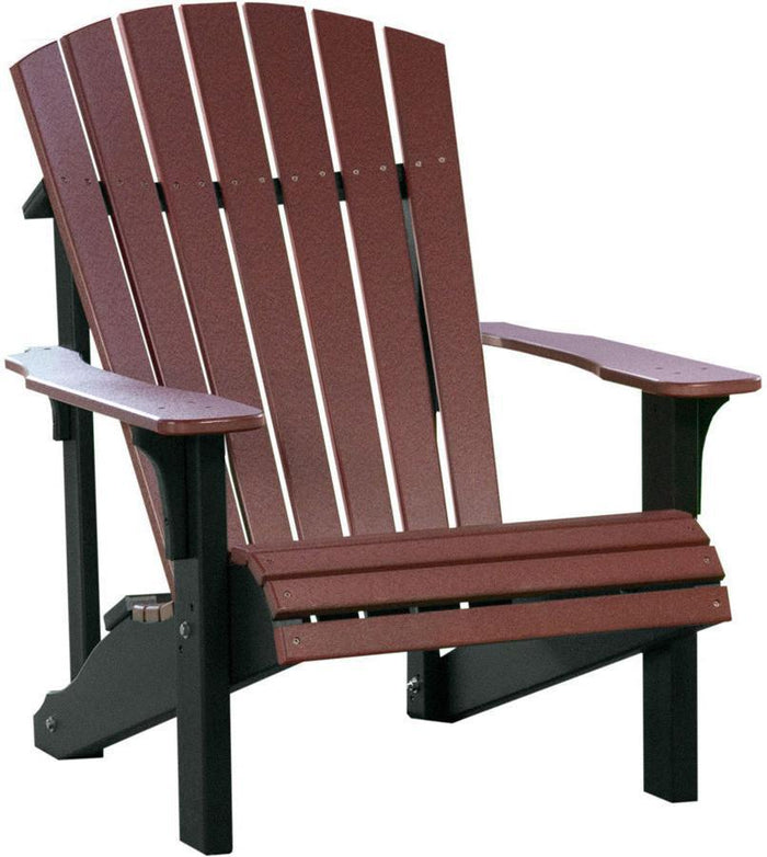 LuxCraft Recycled Plastic Deluxe Adirondack Chair - Rocking Furniture