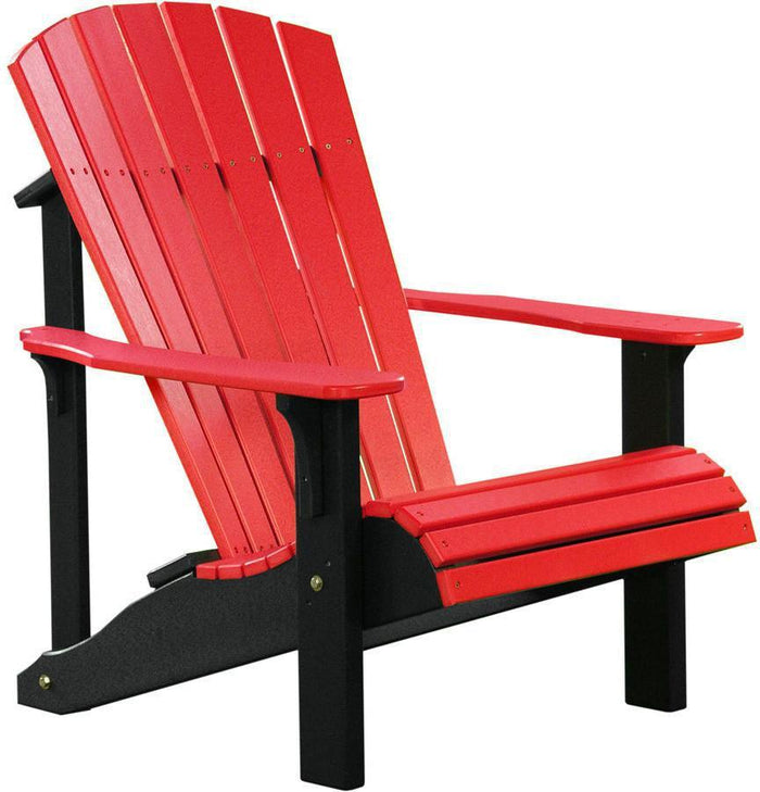 LuxCraft Recycled Plastic Deluxe Adirondack Chair - Rocking Furniture