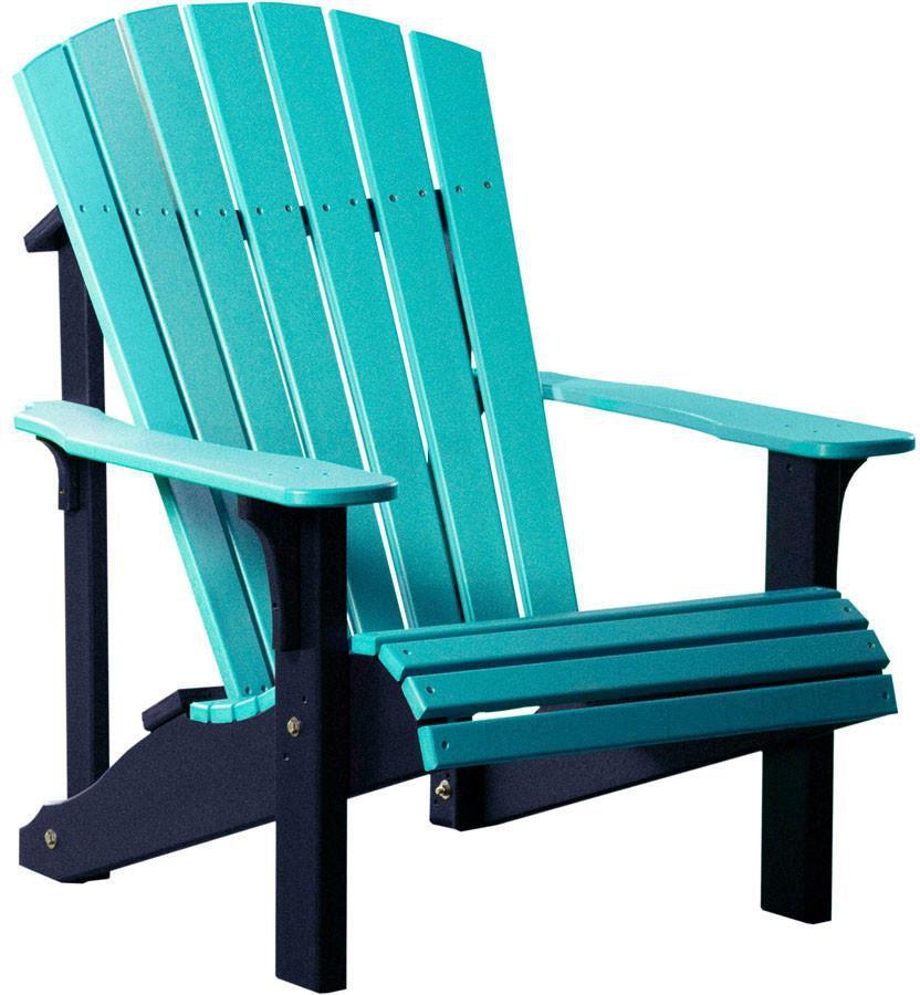 LuxCraft Recycled Plastic Deluxe Adirondack Chair - Rocking Furniture