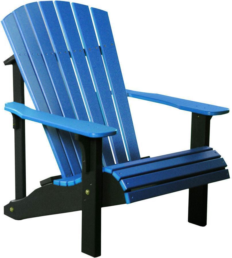 LuxCraft Recycled Plastic Deluxe Adirondack Chair - Rocking Furniture