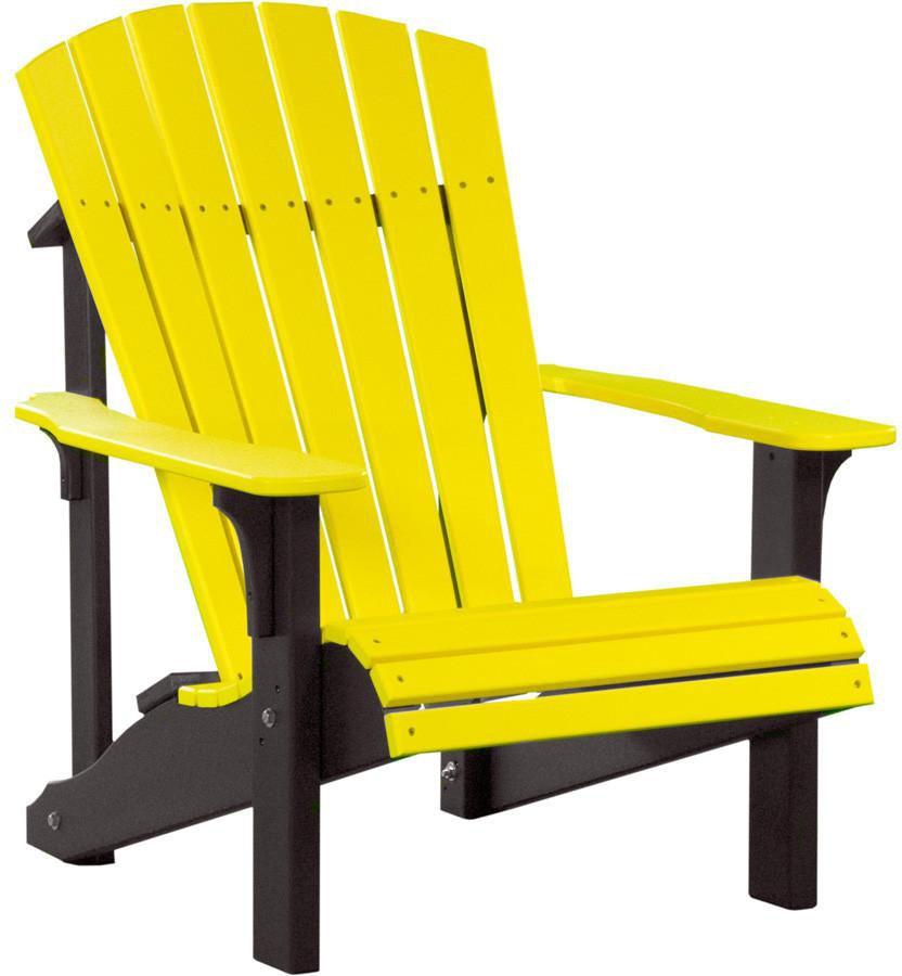 LuxCraft Recycled Plastic Deluxe Adirondack Chair - Rocking Furniture