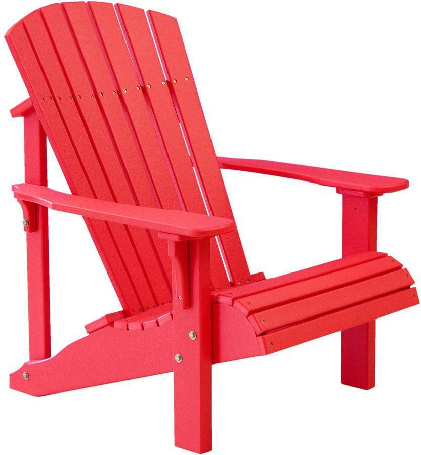 LuxCraft Recycled Plastic Deluxe Adirondack Chair - Rocking Furniture