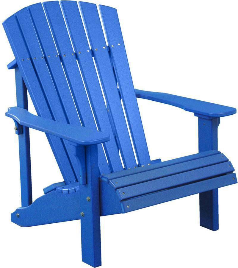 LuxCraft Recycled Plastic Deluxe Adirondack Chair - Rocking Furniture