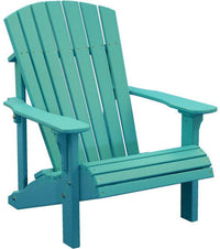 LuxCraft Recycled Plastic Deluxe Adirondack Chair - Rocking Furniture