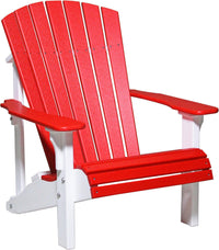 LuxCraft Recycled Plastic Deluxe Adirondack Chair - Rocking Furniture