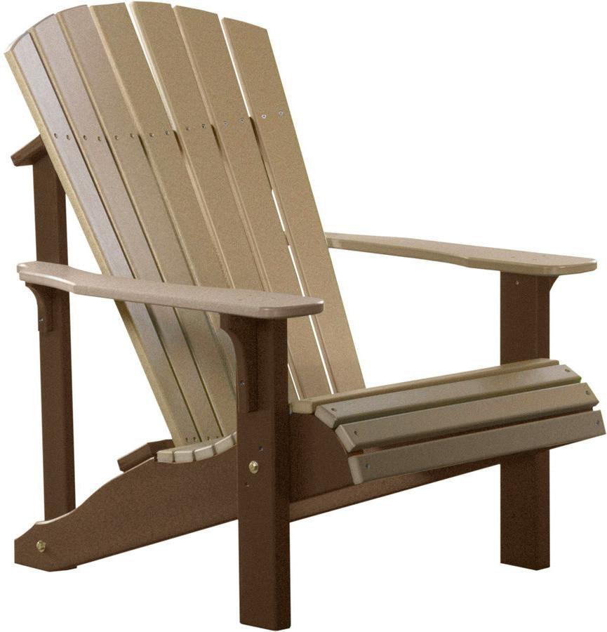LuxCraft Recycled Plastic Deluxe Adirondack Chair - Rocking Furniture