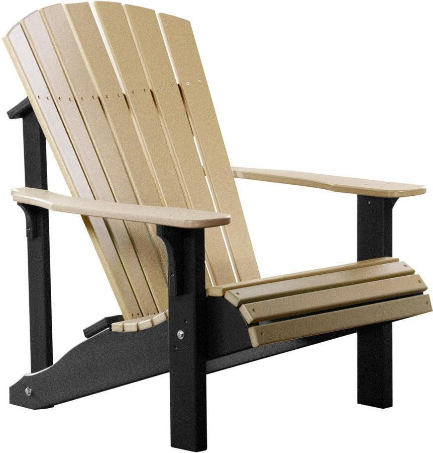 LuxCraft Recycled Plastic Deluxe Adirondack Chair - Rocking Furniture