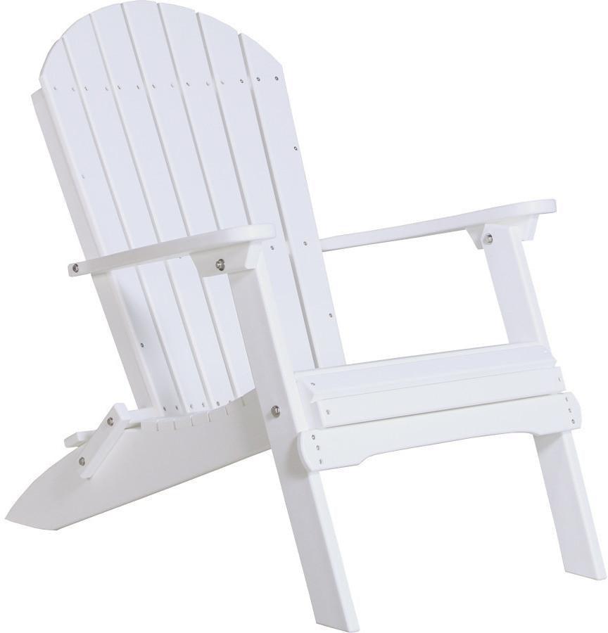 LuxCraft Recycled Plastic Folding Adirondack Chair - Rocking Furniture
