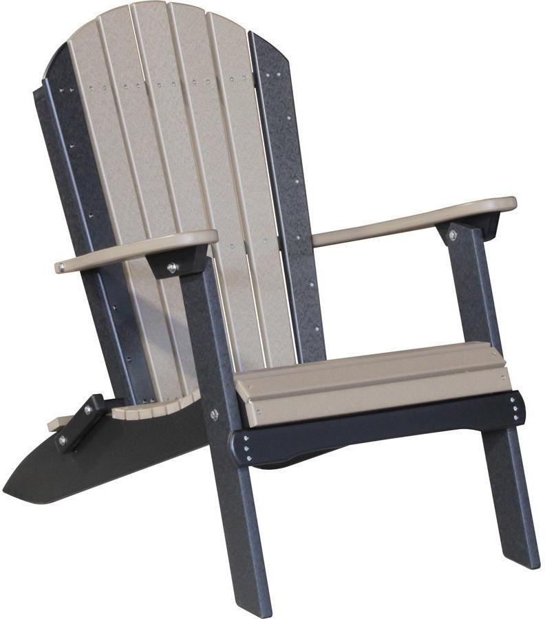 LuxCraft Recycled Plastic Folding Adirondack Chair - Rocking Furniture