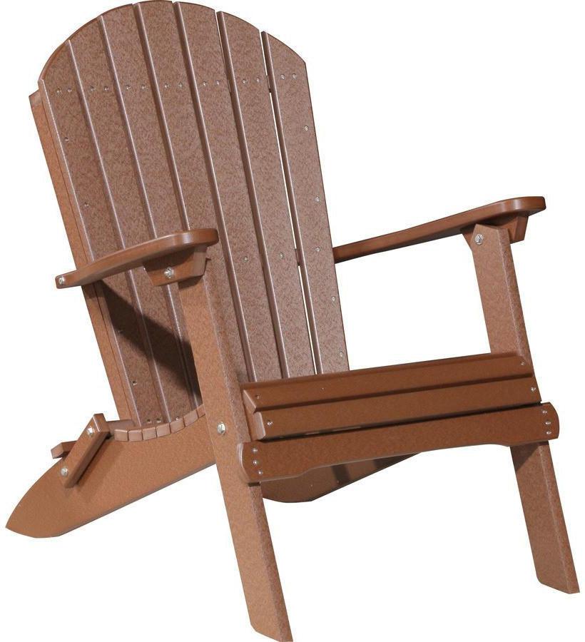 LuxCraft Recycled Plastic Folding Adirondack Chair - Rocking Furniture