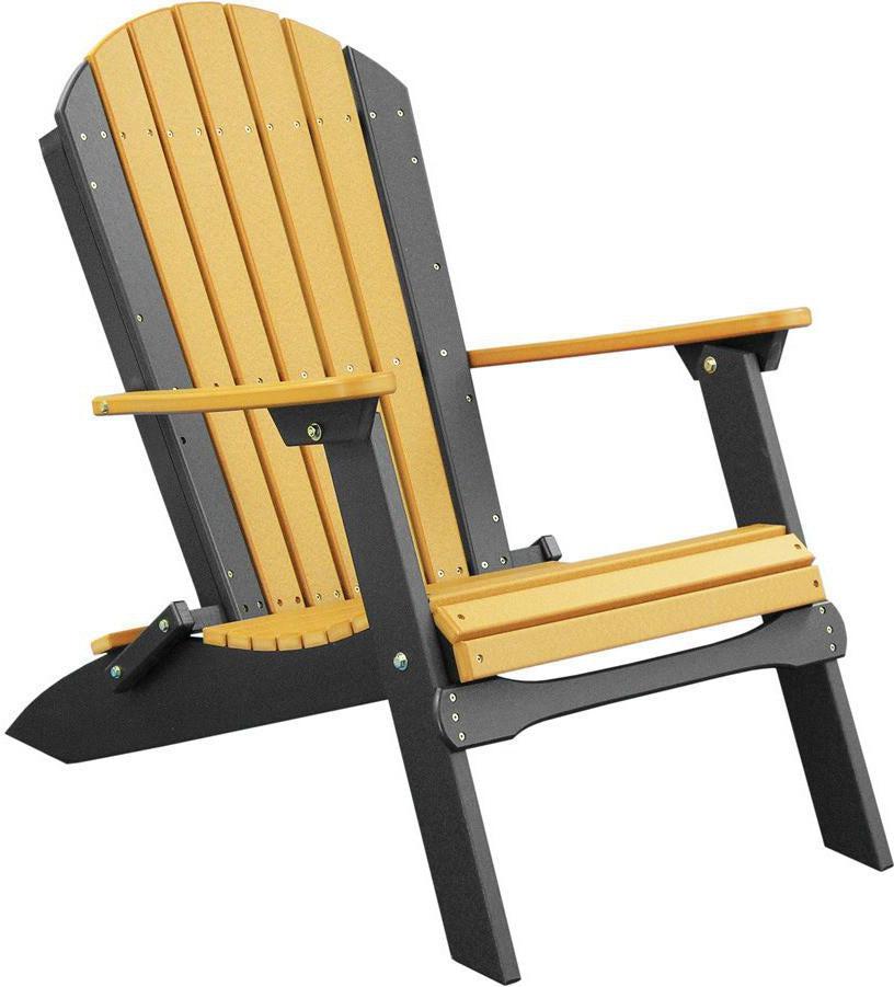 LuxCraft Recycled Plastic Folding Adirondack Chair - Rocking Furniture