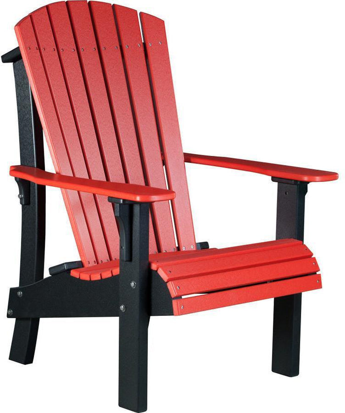 LuxCraft Upright Adirondack Chair with Elevated Seat Height