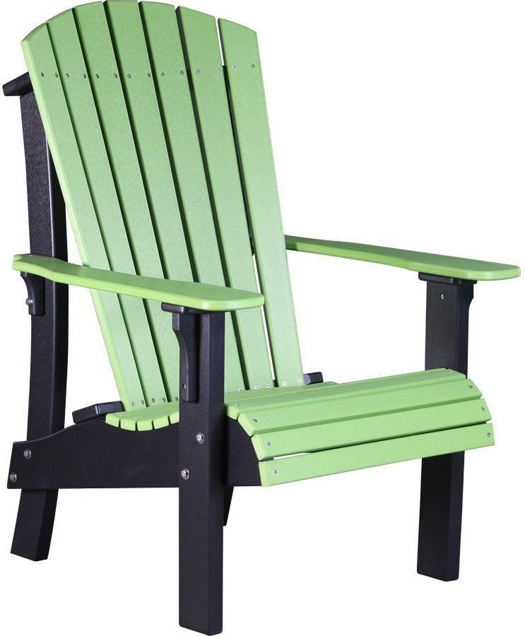 LuxCraft Recycled Plastic Senior Height Royal Adirondack Chair - Rocking Furniture