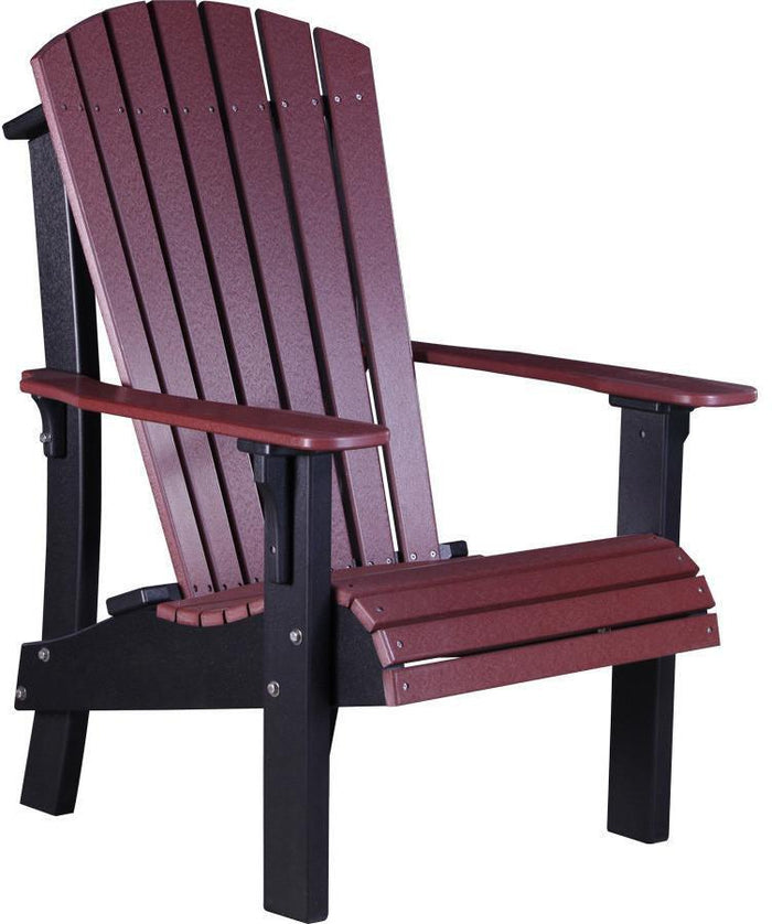 LuxCraft Recycled Plastic Senior Height Royal Adirondack Chair - Rocking Furniture