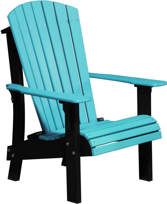 LuxCraft Recycled Plastic Senior Height Royal Adirondack Chair - Rocking Furniture