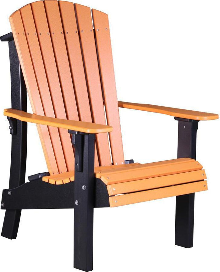 LuxCraft Recycled Plastic Senior Height Royal Adirondack Chair - Rocking Furniture