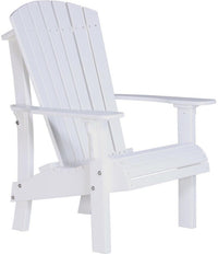 LuxCraft Recycled Plastic Senior Height Royal Adirondack Chair - Rocking Furniture